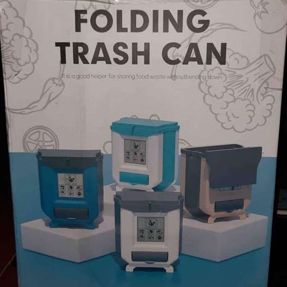 Folding Trash Can Compost Bin Collapsible